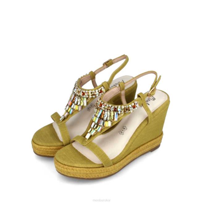 Menbur kvinnor gul belladama casual chic sko 608J3041