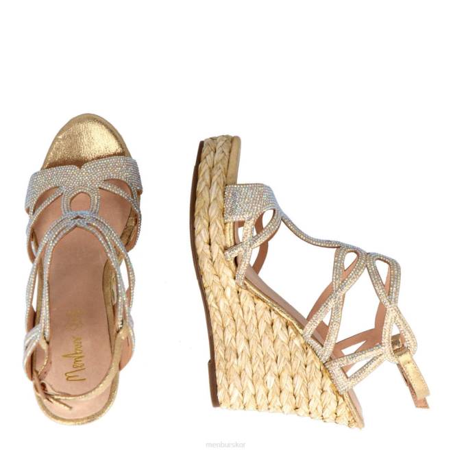 Menbur kvinnor guld bitti casual chic sko 608J533