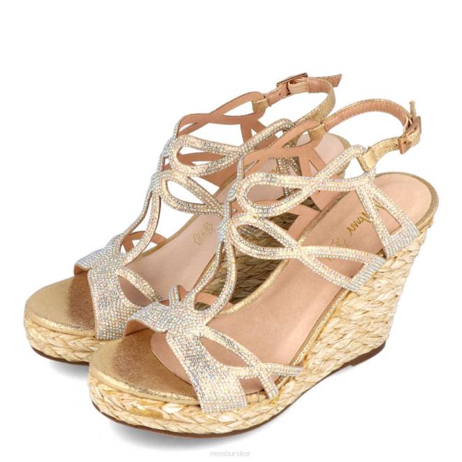 Menbur kvinnor guld bitti casual chic sko 608J533
