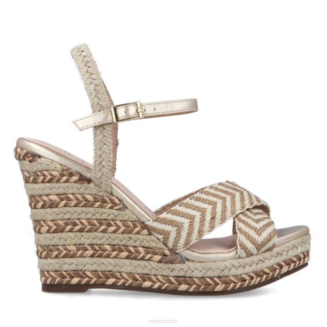 Menbur kvinnor guld campofilone casual chic sko 608J3079