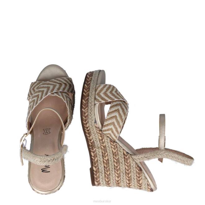 Menbur kvinnor guld campofilone casual chic sko 608J3079