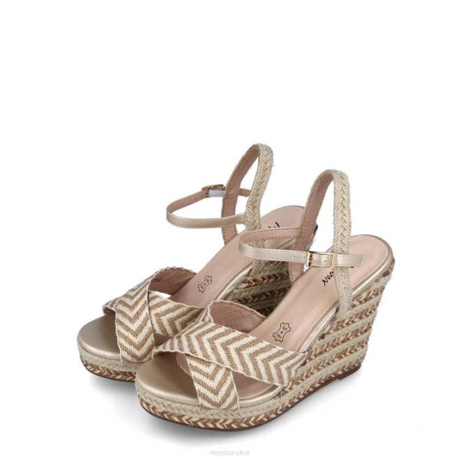 Menbur kvinnor guld campofilone casual chic sko 608J3079