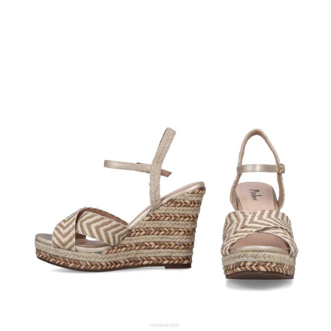 Menbur kvinnor guld campofilone casual chic sko 608J3079