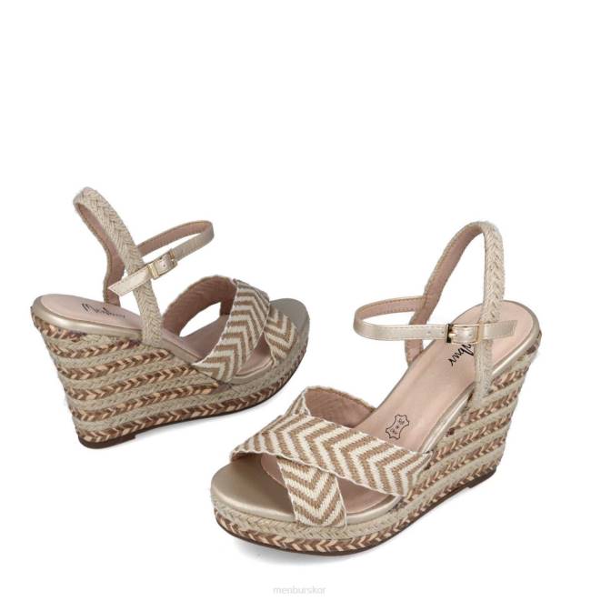 Menbur kvinnor guld campofilone casual chic sko 608J3079