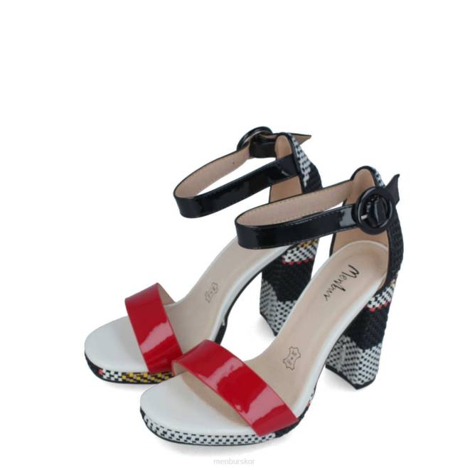 Menbur kvinnor röd anconella casual chic sko 608J3032