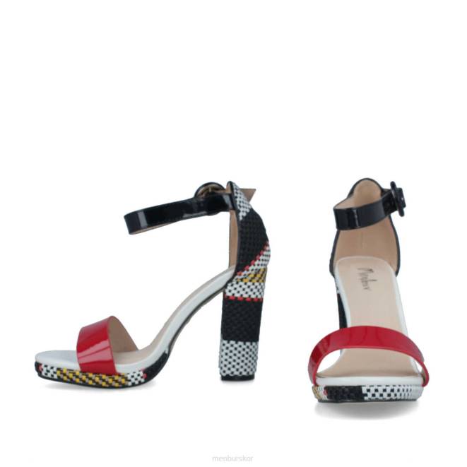 Menbur kvinnor röd anconella casual chic sko 608J3032