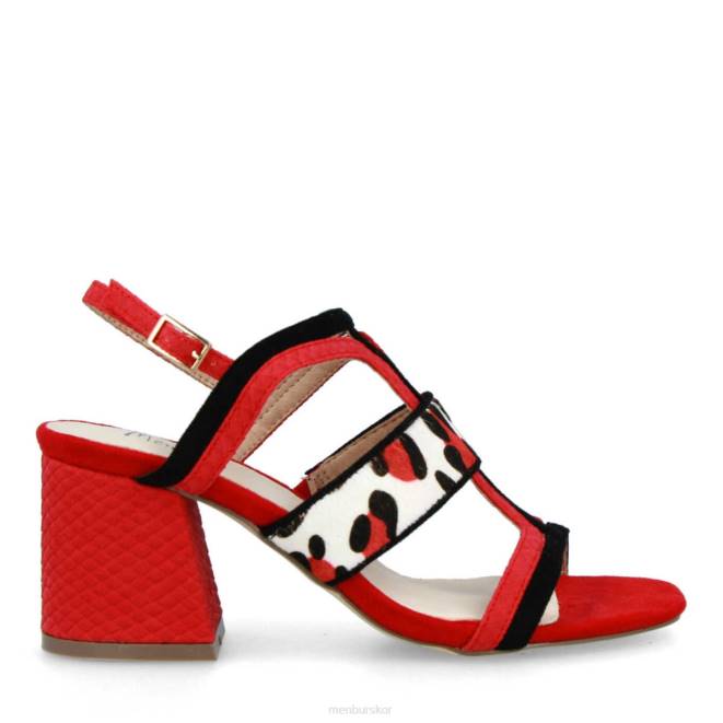 Menbur kvinnor röd antona casual chic sko 608J3565