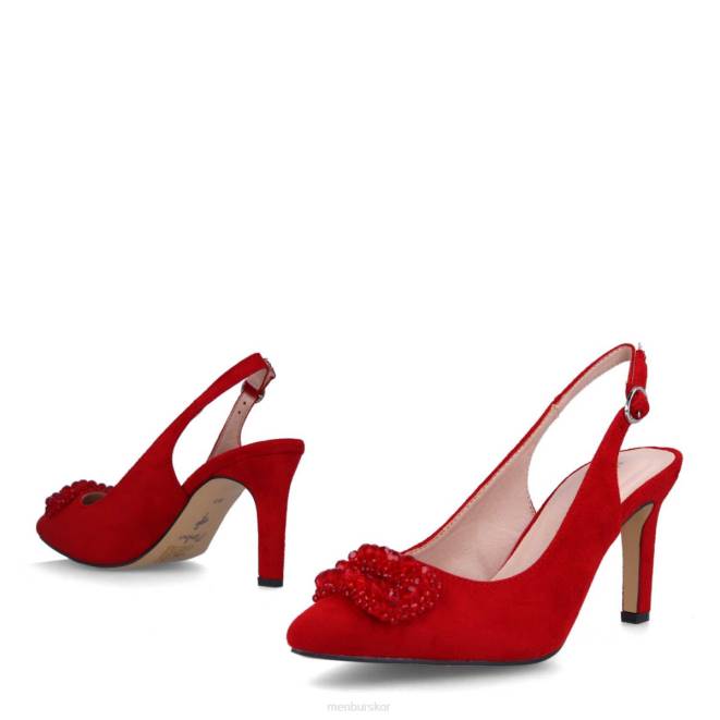 Menbur kvinnor röd antronapiana casual chic sko 608J464