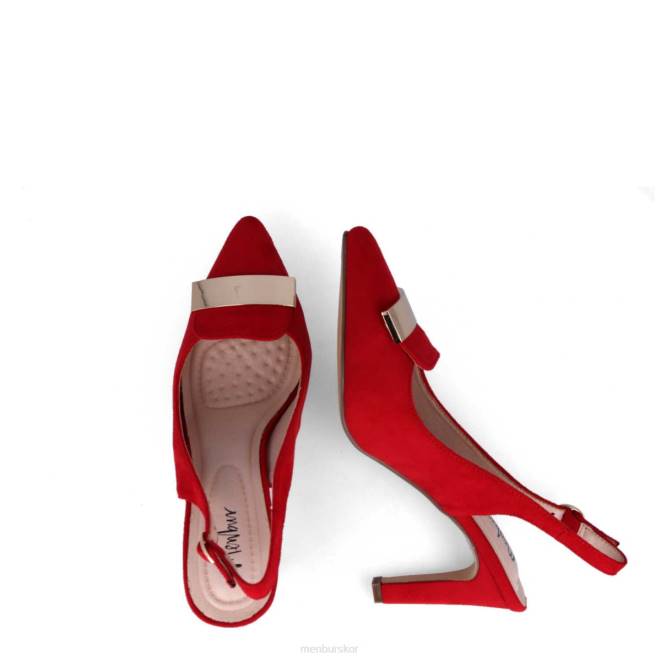 Menbur kvinnor röd anzano casual chic sko 608J226