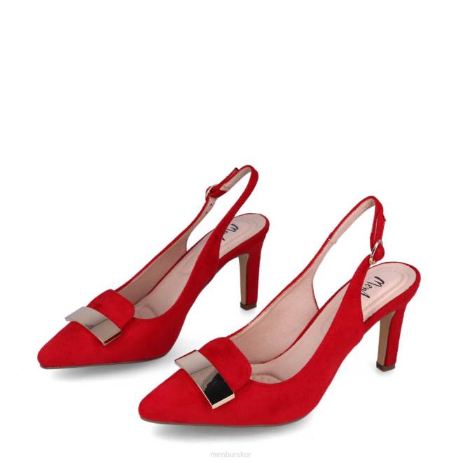 Menbur kvinnor röd anzano casual chic sko 608J226