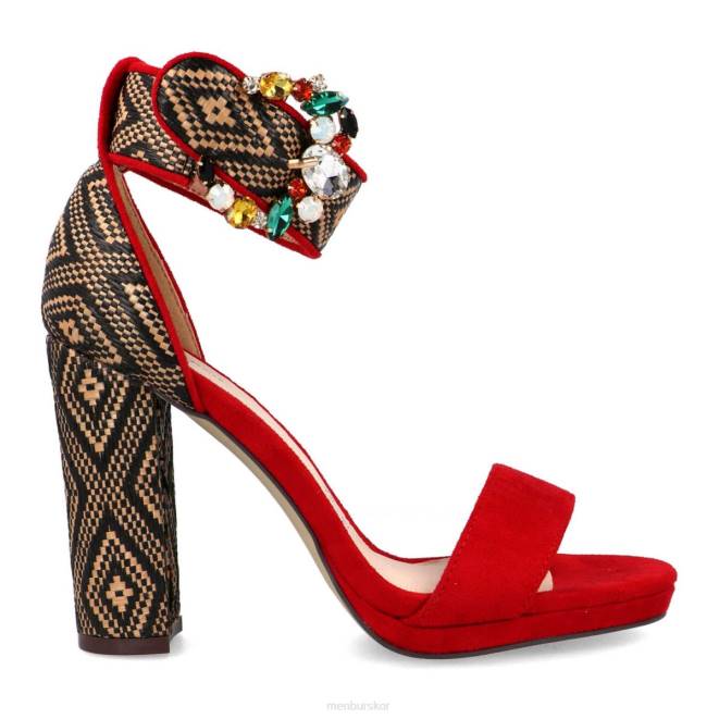 Menbur kvinnor röd arola casual chic sko 608J3038