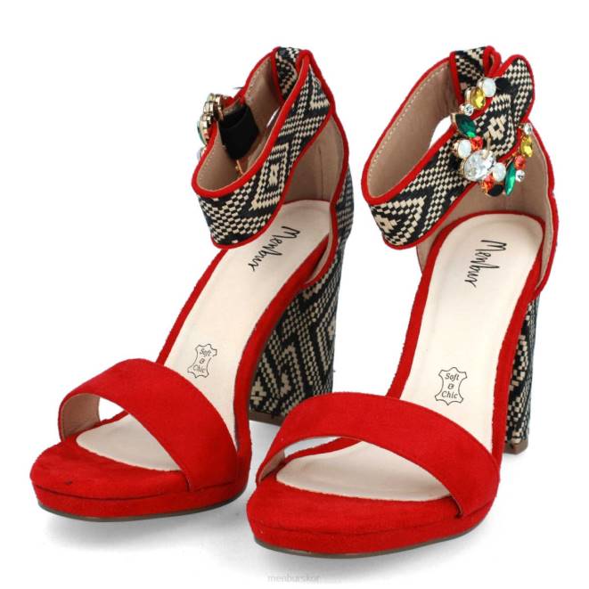 Menbur kvinnor röd arola casual chic sko 608J3038