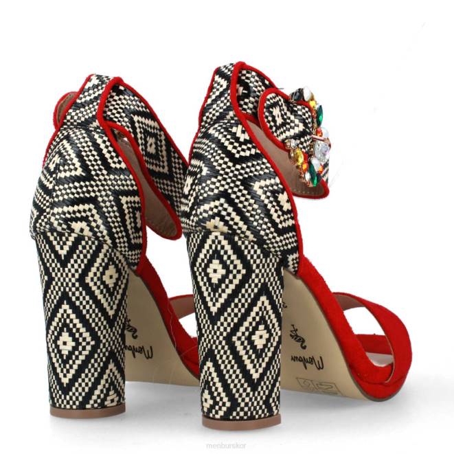 Menbur kvinnor röd arola casual chic sko 608J3038