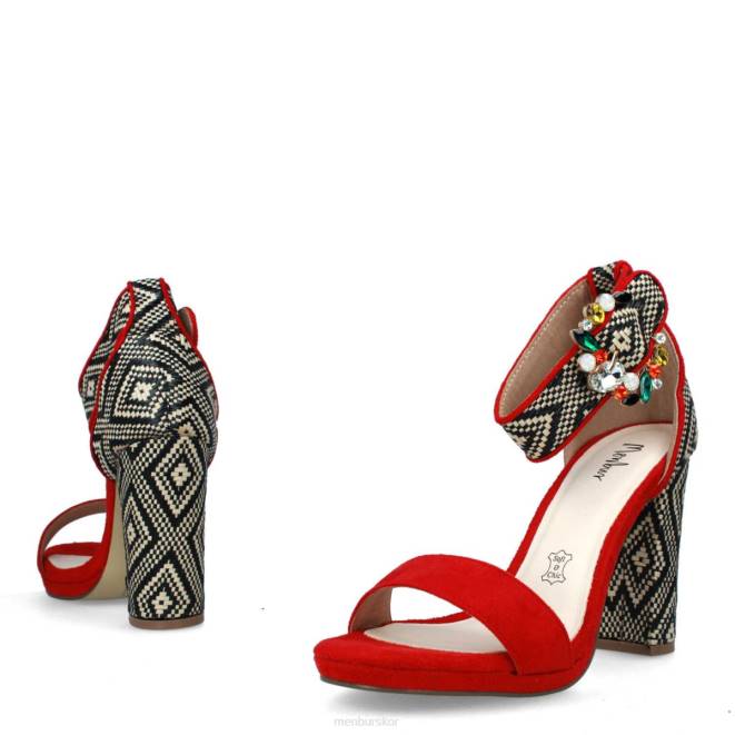 Menbur kvinnor röd arola casual chic sko 608J3038