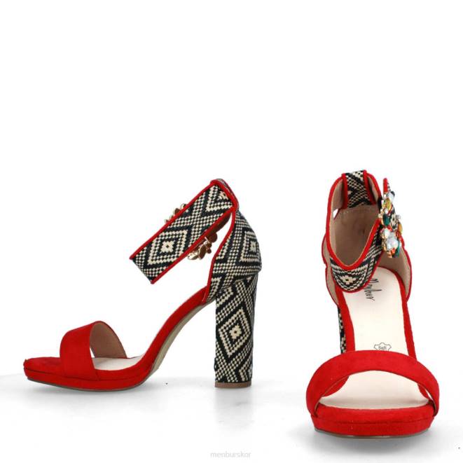 Menbur kvinnor röd arola casual chic sko 608J3038