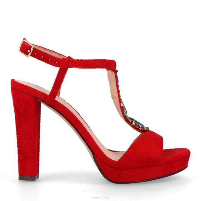 Menbur kvinnor röd arsie casual chic sko 608J3240