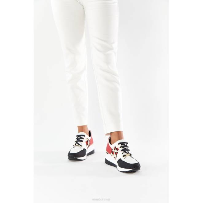 Menbur kvinnor röd baglioni casual chic sko 608J434