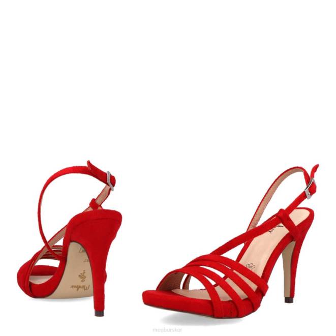 Menbur kvinnor röd barete casual chic sko 608J3236