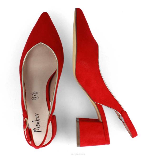 Menbur kvinnor röd beinasco casual chic sko 608J228