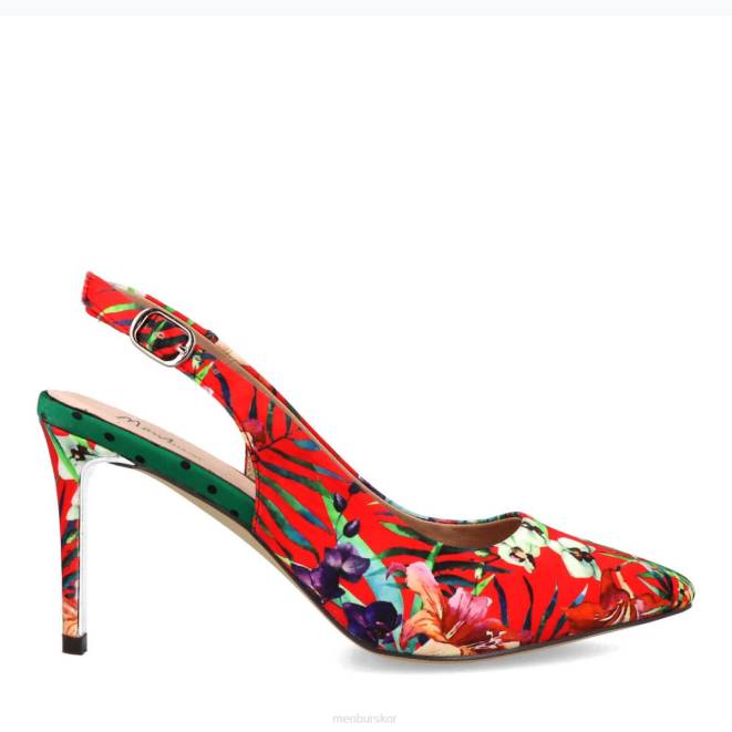 Menbur kvinnor röd berzi casual chic sko 608J3348