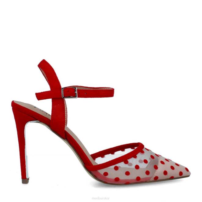 Menbur kvinnor röd blavy casual chic sko 608J3344