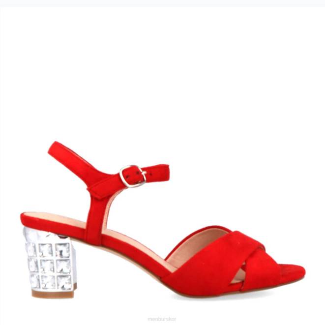 Menbur kvinnor röd borgata casual chic sko 608J498