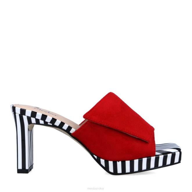 Menbur kvinnor röd bosellina casual chic sko 608J3537