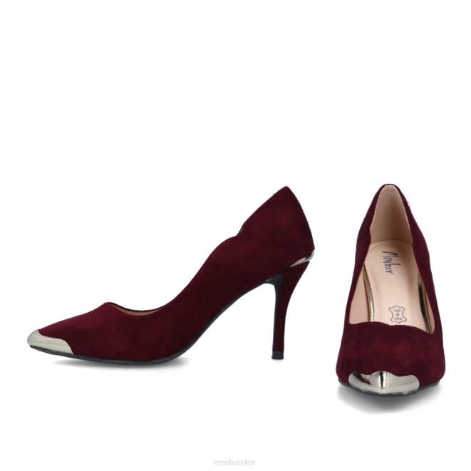 Menbur kvinnor röd botrona casual chic sko 608J3370