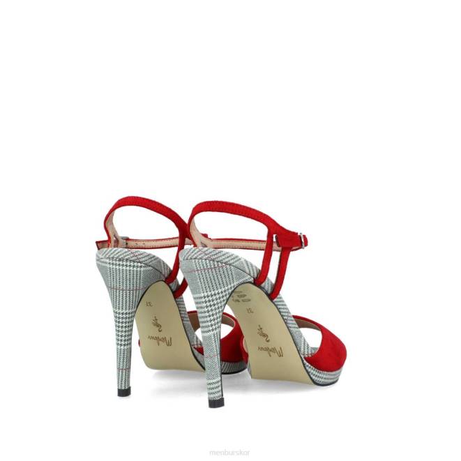 Menbur kvinnor röd brescia casual chic sko 608J242