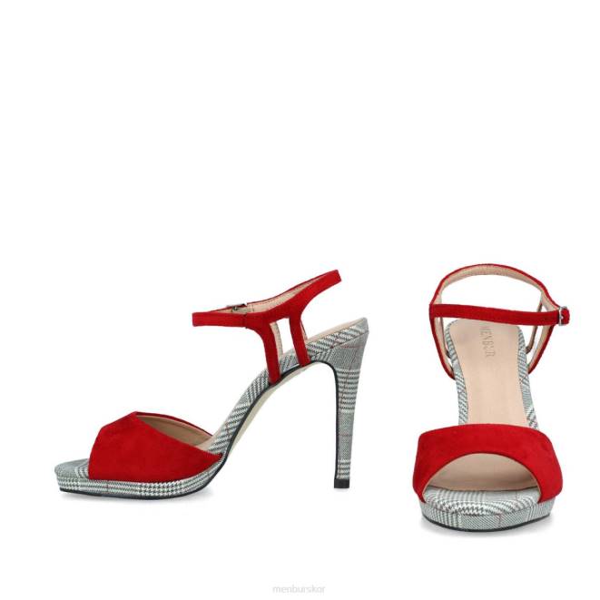 Menbur kvinnor röd brescia casual chic sko 608J242