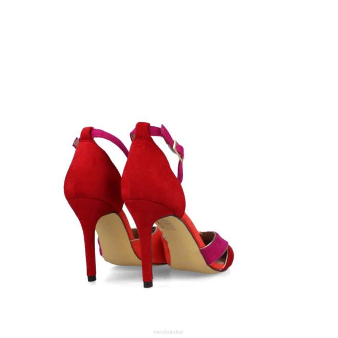 Menbur kvinnor röd calcinato casual chic sko 608J266