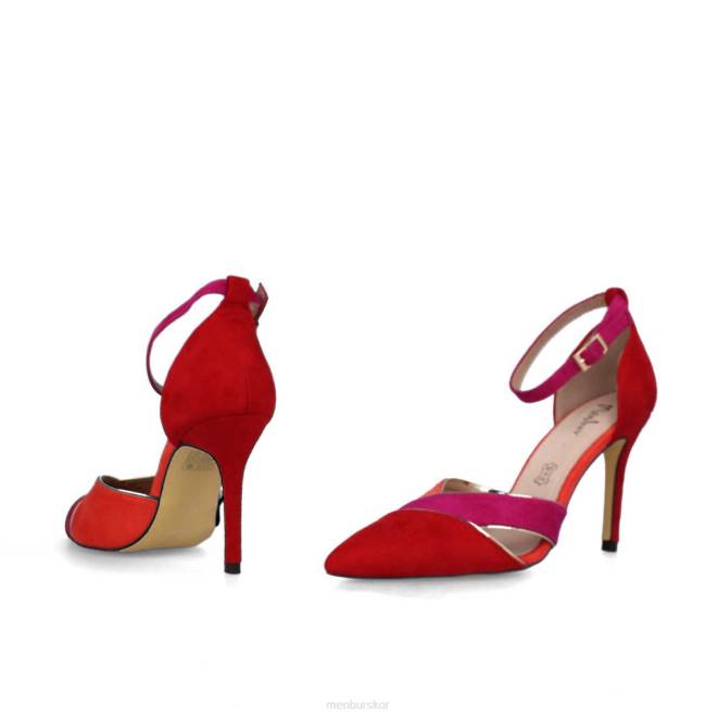 Menbur kvinnor röd calcinato casual chic sko 608J266