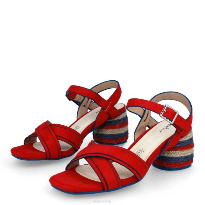 Menbur kvinnor röd camona casual chic sko 608J3594