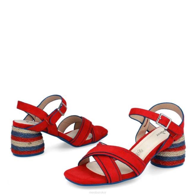 Menbur kvinnor röd camona casual chic sko 608J3594