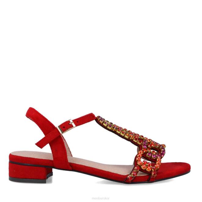 Menbur kvinnor röd cannitello casual chic sko 608J482