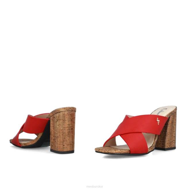 Menbur kvinnor röd cantiano casual chic sko 608J217