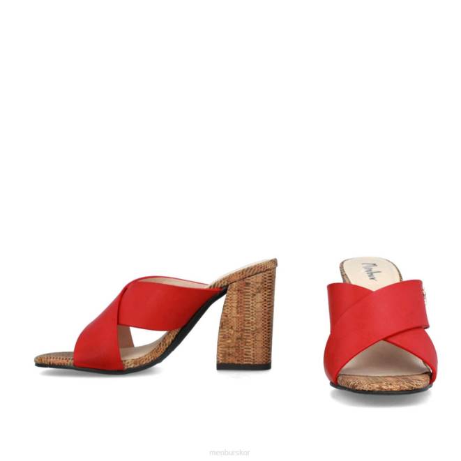 Menbur kvinnor röd cantiano casual chic sko 608J217