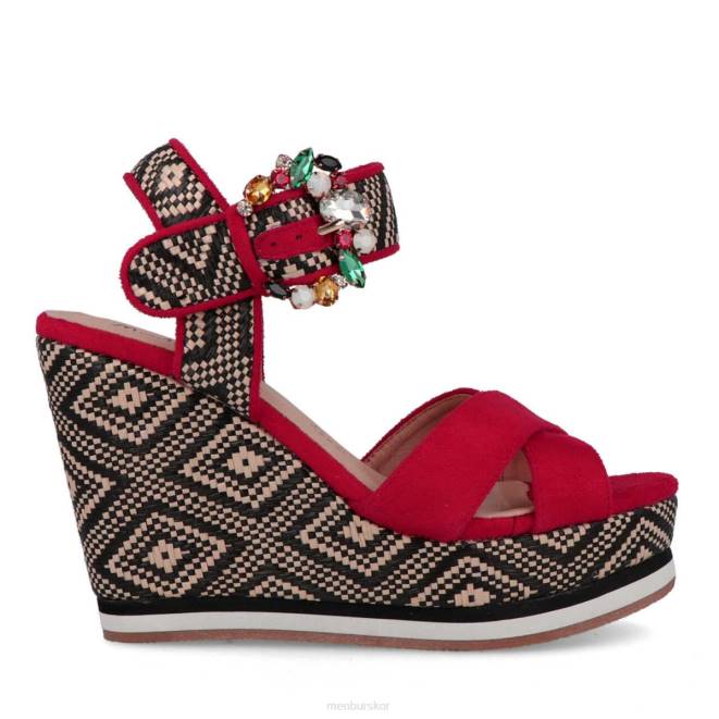 Menbur kvinnor röd castello casual chic sko 608J3192