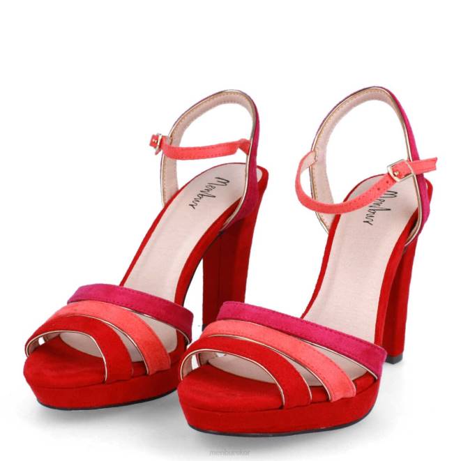 Menbur kvinnor röd felice casual chic sko 608J224