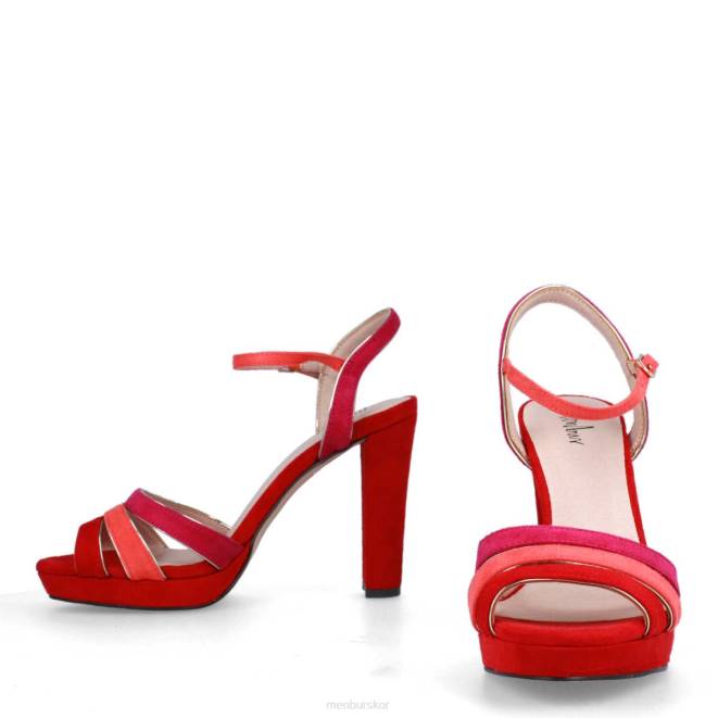 Menbur kvinnor röd felice casual chic sko 608J224