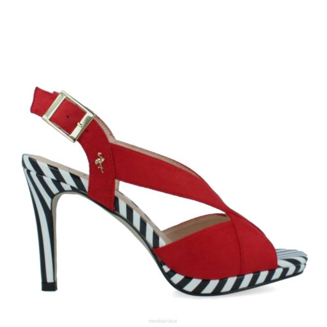 Menbur kvinnor röd pregola casual chic sko 608J3104