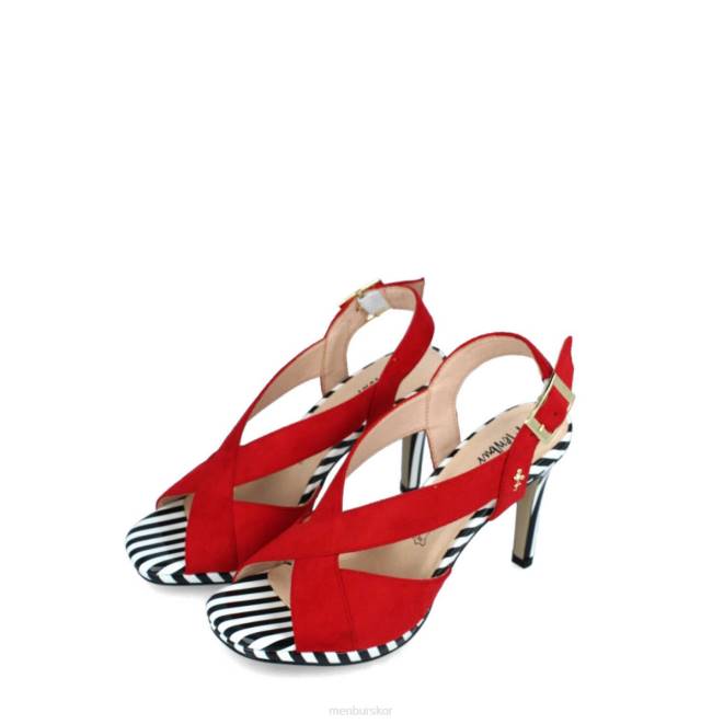 Menbur kvinnor röd pregola casual chic sko 608J3104