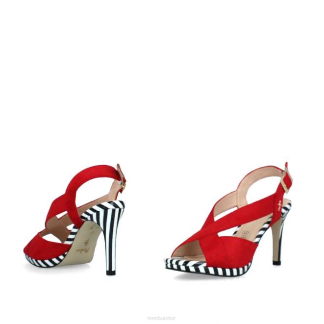 Menbur kvinnor röd pregola casual chic sko 608J3104