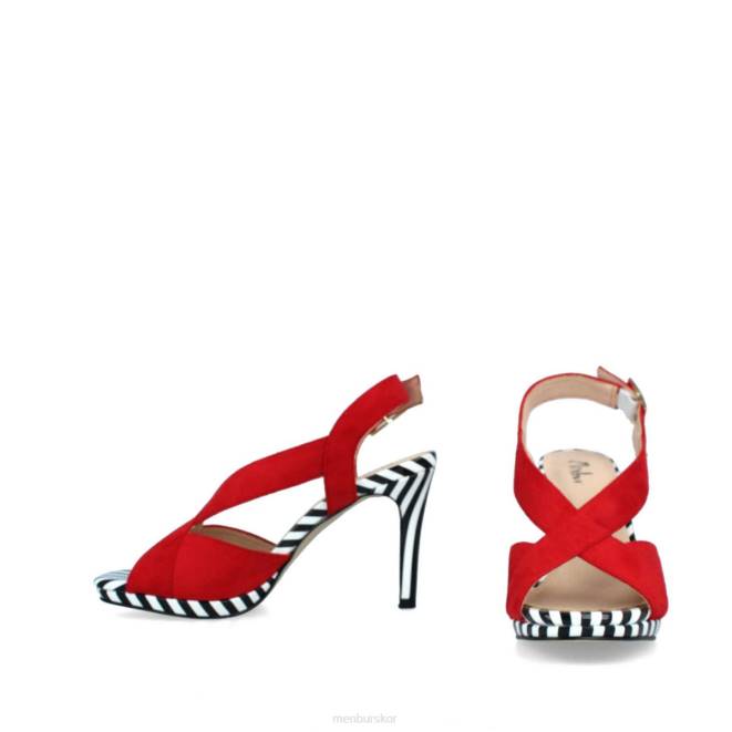 Menbur kvinnor röd pregola casual chic sko 608J3104