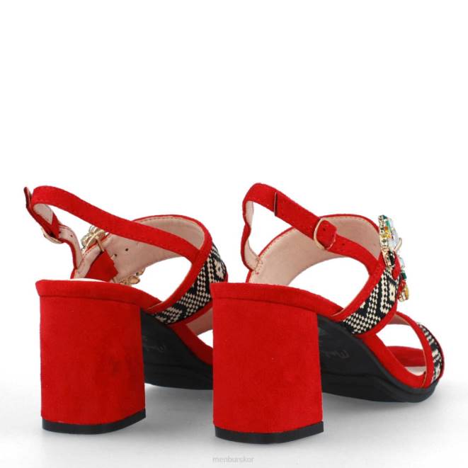 Menbur kvinnor röd ripoli casual chic sko 608J3577