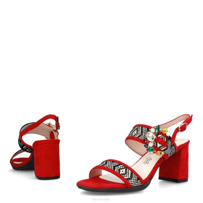 Menbur kvinnor röd ripoli casual chic sko 608J3577