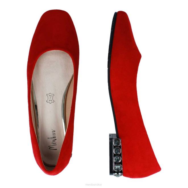 Menbur kvinnor röd stella casual chic sko 608J3388