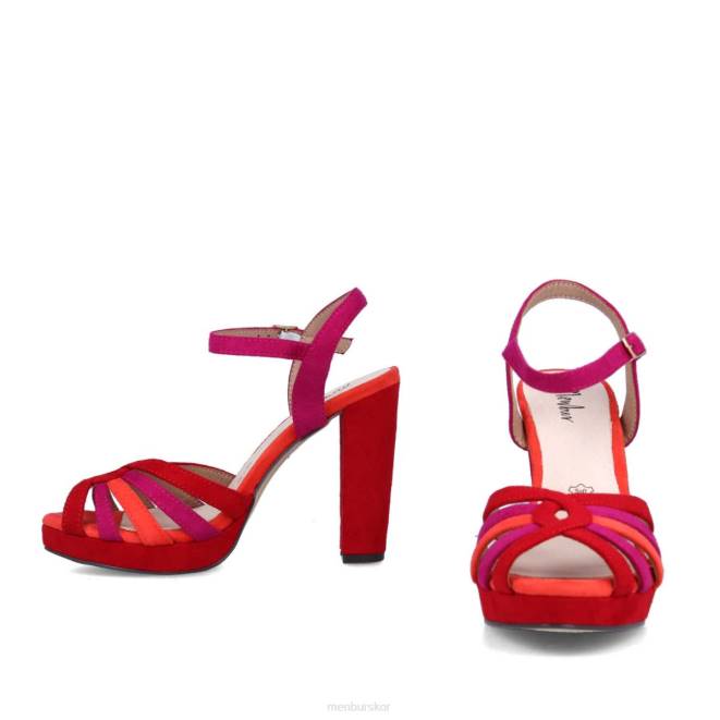 Menbur kvinnor röd vernazza casual chic sko 608J3294