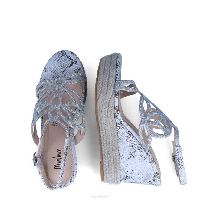 Menbur kvinnor silver calo casual chic sko 608J3219