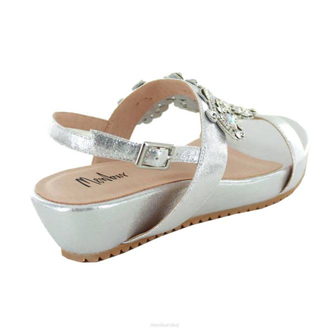 Menbur kvinnor silver vellano casual chic sko 608J3228